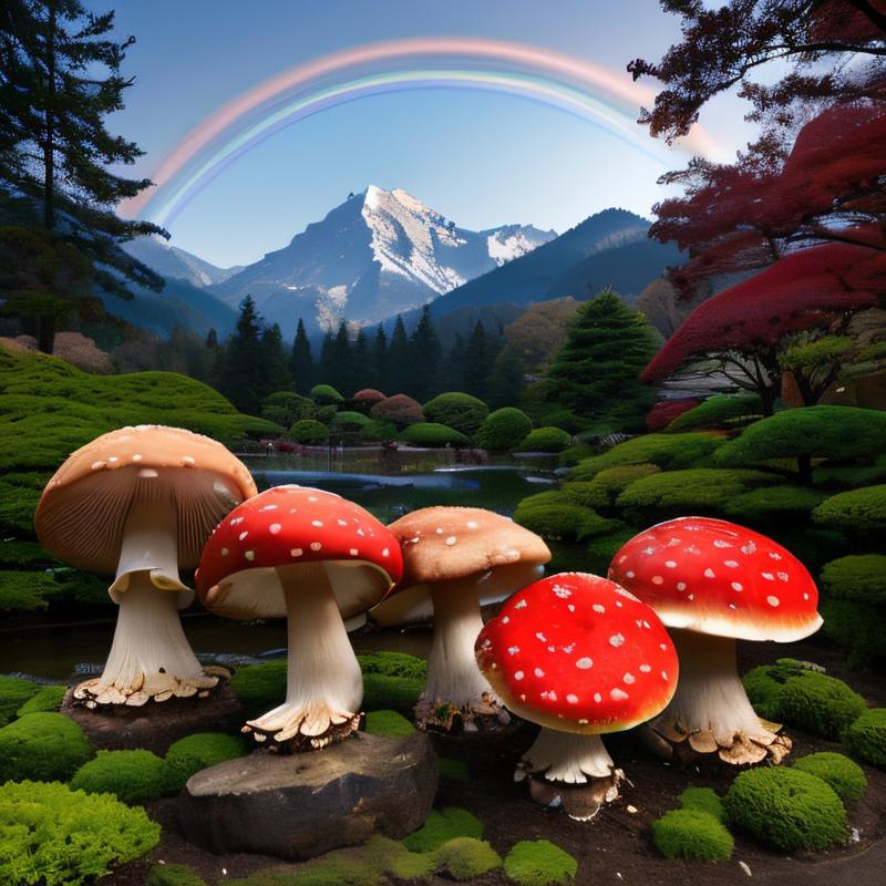 00265-4079018152-masterpiece, intricate photo, precisely detailed gigantic mushrooms with red caps in a japanese garden, background enchanted sem.jpg